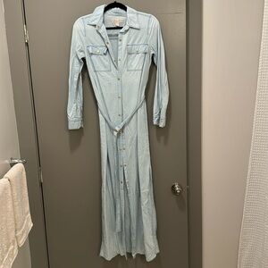 Michael Kors denim maxi dress